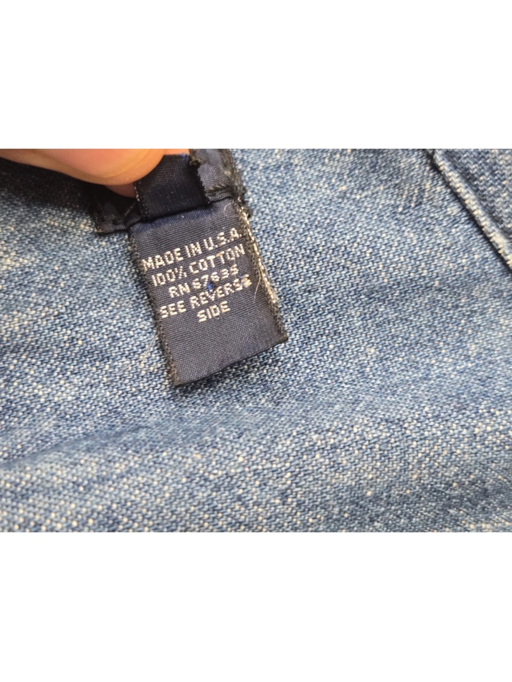 Vintage Ralph Lauren Denim Button Down Maxi Dress Duster Made In USA Size 12 - Picture 8 of 13